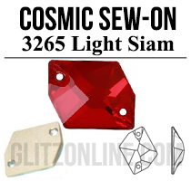 3265 Glitzstone Light Siam Red Sew On Cosmic Rhinestones